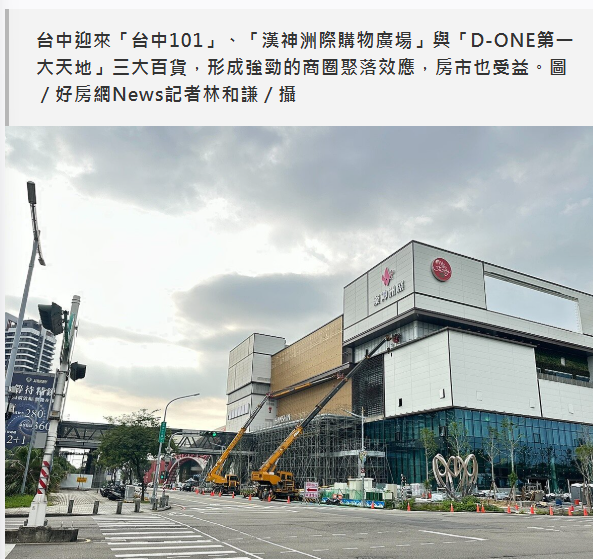  房市鍍金　台中「商圈聚落效應強大區」房價更抗跌？ 