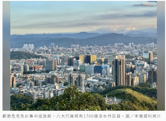  獨／都更危老免計集中度放款 八大行庫將有1700億活水作房貸 