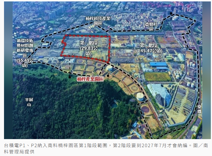台積高雄P6廠 南管局：用地準備好了