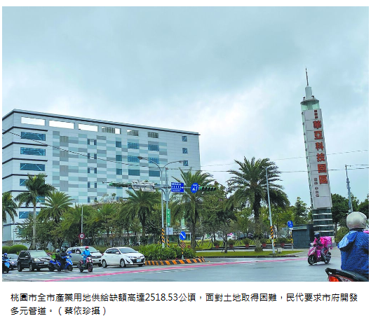 產業缺地2518公頃 桃市推地主共建