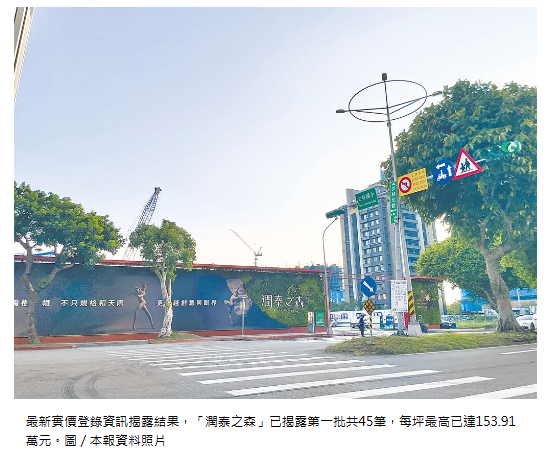  北投新豪宅王！輝達助攻 潤泰之森每坪達153.91萬 