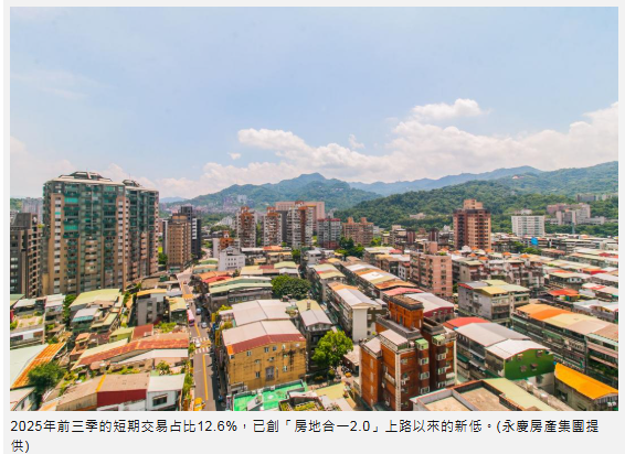 「持有5年才敢賣」！房市短期交易占比12.6% 創歷年新低