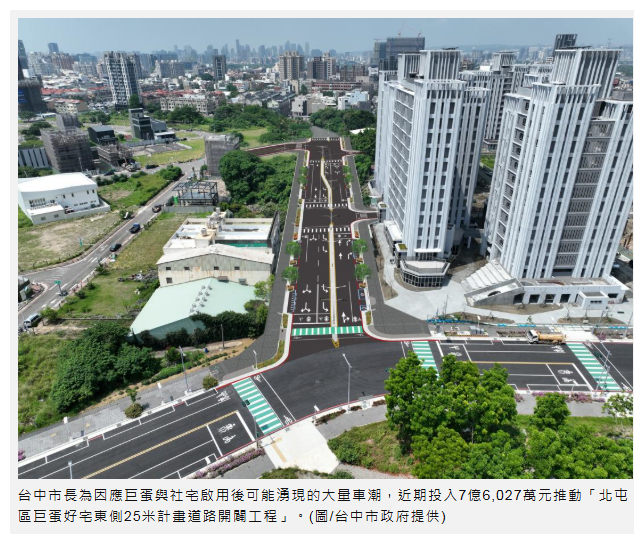  怕台中巨蛋塞爆？關鍵新道路動工　這一區成交均價逼近七字頭 
