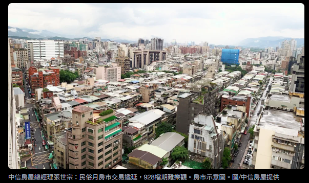  中信房屋總經理張世宗：民俗月房市交易遞延 928檔期難樂觀 