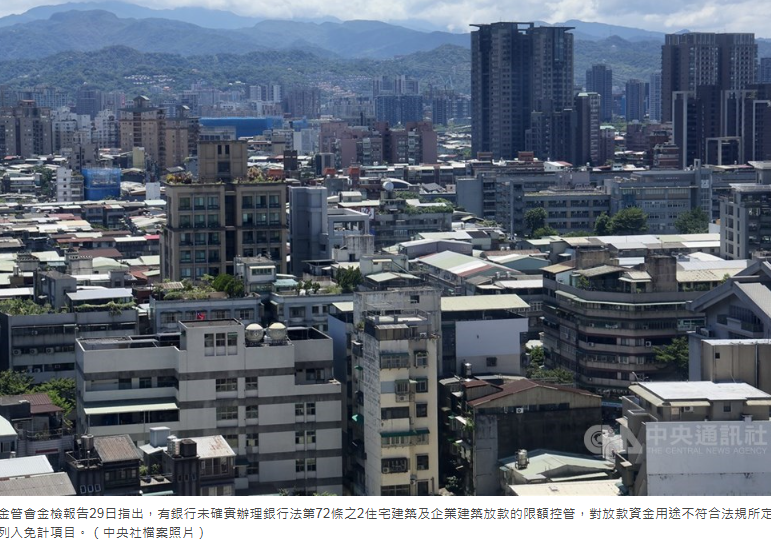  金檢報告：銀行不動產放款有缺失　開戶審查待加強 