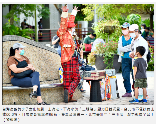 銀髮海嘯》扶養比+房貸負擔雙承壓 三明治族壓力城市 北市穩居首位