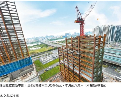 房市寒冬 預售屋市況慘澹 1月推案量年減八成