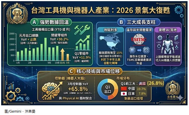 工具機廠從傳產變AI新貴 機器人大軍首度露臉Computex
