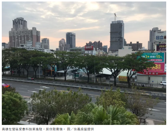 科技業產業鏈帶動 左營房市出現兩變化