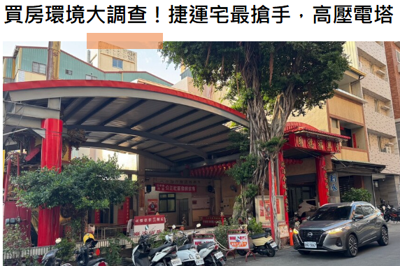 買房環境大調查！捷運宅最搶手，高壓電塔、宮廟秒變「房價殺手」