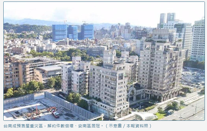 台南成預售屋重災區 解約件數倍增、安南區居冠 
