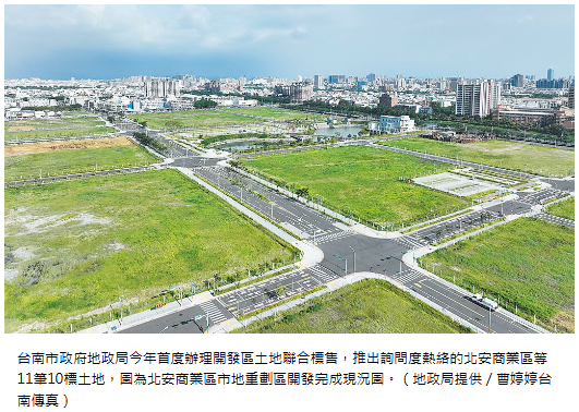 台南 標售11筆地 安南副都心受矚目