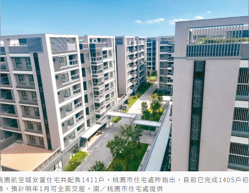  航空城安置宅1411戶 桃市拚明年1月全交屋 