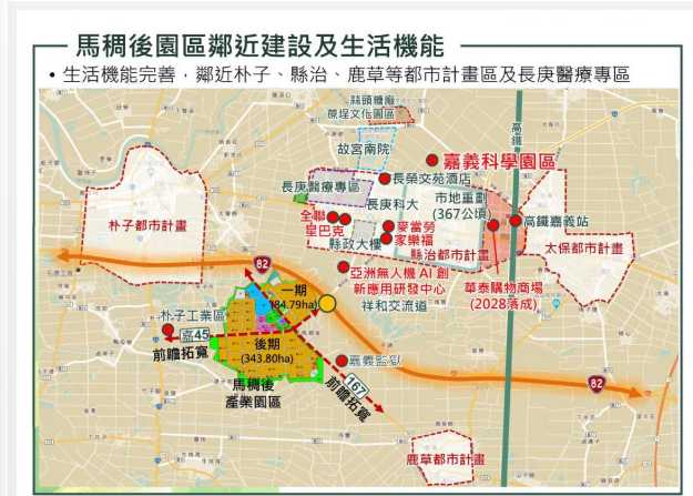  邁農工大縣 嘉縣推馬稠後半導體產業供應鏈衛星園區 站區輕豪宅房價坐3見4 