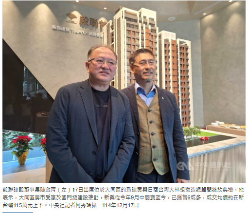 房市降溫　毅聯建設：自住需求撐盤建商不再追高價