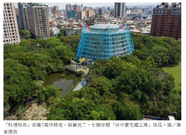 台中科博特區地段土地稀缺 這三大建商包辦總價3,000萬以上交易 