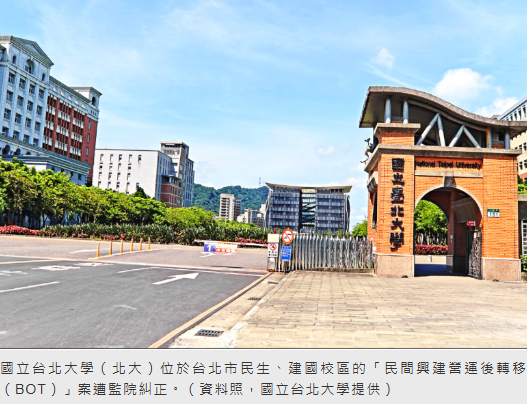  規劃開發1.3萬坪 實際只需621坪／台北大學台北校區BOT案被糾正 