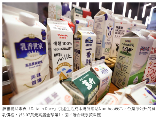 台灣牛奶全球最貴？乳協：通路上架費不合理