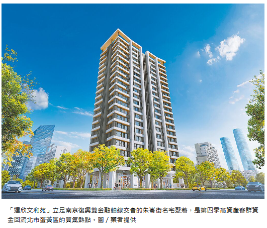  富人搶買蛋黃區 達欣文和苑受矚 