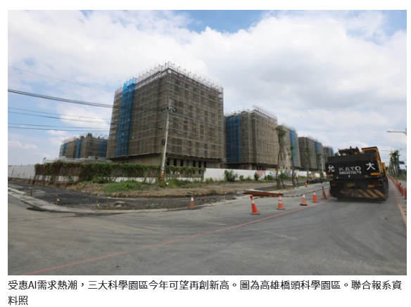 AI加持 科學園區營收將創高 積體電路扮要角