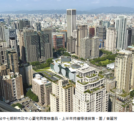 七期豪宅、商辦銷售穩 H1六大案成交額近80億